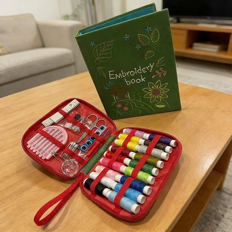Embroidery Guide Book - 린넨 DIY 스티치 북 루즈 리프