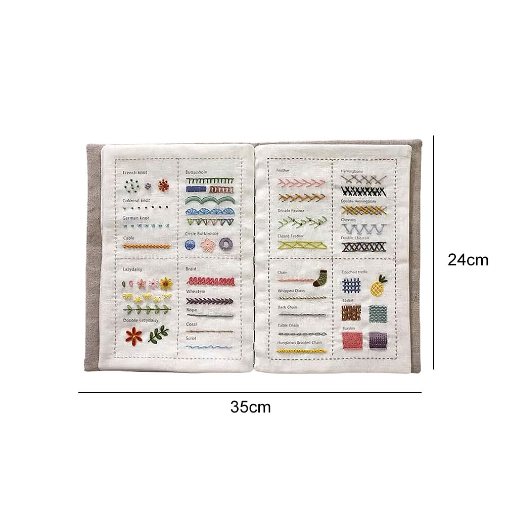 DIY 스티치 북 수제 바느질 책 초보자를위한 DIY  - Embroidery Guide Book 리뷰 및 가격