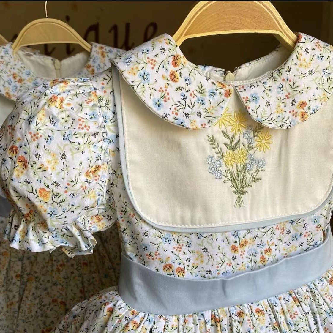 0-12Y 아기 소녀 여름 꽃 자수 터키어 빈티지 공주 - Embroidery Yellow Dress 리뷰 및 가격