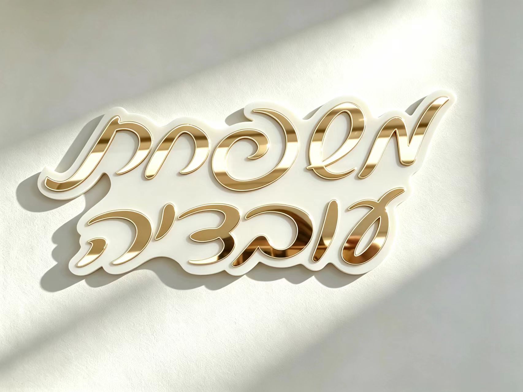 개인 맞춤형 히브리어 이름 표지판, 3D 아크릴 도어  - Embroidery Writing 리뷰 및 가격